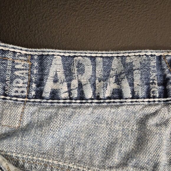 Ariat Jeans Mens 35x32 Low Rise Boot Cut M4 Coltrane Durango Western Cowboy - Picture 7 of 11